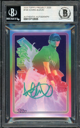 Ichiro Suzuki Autographed Topps Project 2020 Matt Taylor Card #196 Seattle Mariners Auto Grade Gem Mint 10 Teal #/10 Beckett BAS Stock #201000