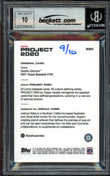 Ichiro Suzuki Autographed Topps Project 2020 Joshua Vides Card #280 Seattle Mariners Auto Grade Gem Mint 10 Gold #/10 Beckett BAS Stock #201029