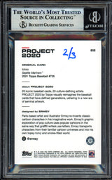 Ichiro Suzuki Autographed Topps Project 2020 Ermsy Card #22 Seattle Mariners Gold #2/3 Beckett BAS #13714073