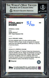 Ichiro Suzuki Autographed Topps Project 2020 Sophia Chang Card #62 Seattle Mariners Lime Green #5/10 Beckett BAS #13713753