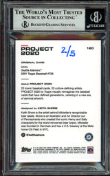 Ichiro Suzuki Autographed Topps Project 2020 Keith Shore Card #120 Seattle Mariners Gold #2/5 Beckett BAS #13713785