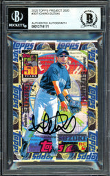 Ichiro Suzuki Autographed Topps Project 2020 Tyson Beck Card #307 Seattle Mariners Black #2/10 Beckett BAS #13714171