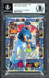 Ichiro Suzuki Autographed Topps Project 2020 Tyson Beck Card #307 Seattle Mariners Silver #/10 Beckett BAS Stock #201142