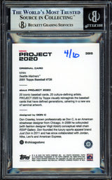 Ichiro Suzuki Autographed Topps Project 2020 Don C Card #395 Seattle Mariners Silver #4/10 Beckett BAS #13714263