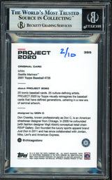 Ichiro Suzuki Autographed Topps Project 2020 Don C Card #395 Seattle Mariners Silver #2/10 Beckett BAS #13714261
