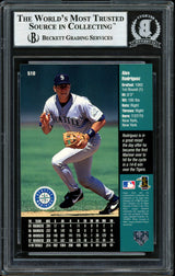 Alex Rodriguez Autographed 1998 Upper Deck Card #510 Seattle Mariners Beckett BAS #12410308