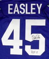 Kenny Easley Autographed Blue Pro Style Jersey W/ HOF - JSA W Auth *5