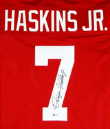Dwayne Haskins Autographed Red College Style Jersey - Beckett Auth *7