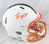 Baker Mayfield Signed Cleveland Browns F/S Flat White Helmet- Beckett W Auth