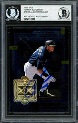 Alex Rodriguez Autographed 1999 SPX Power Explosion Card #PE26 Seattle Mariners Beckett BAS #12410349