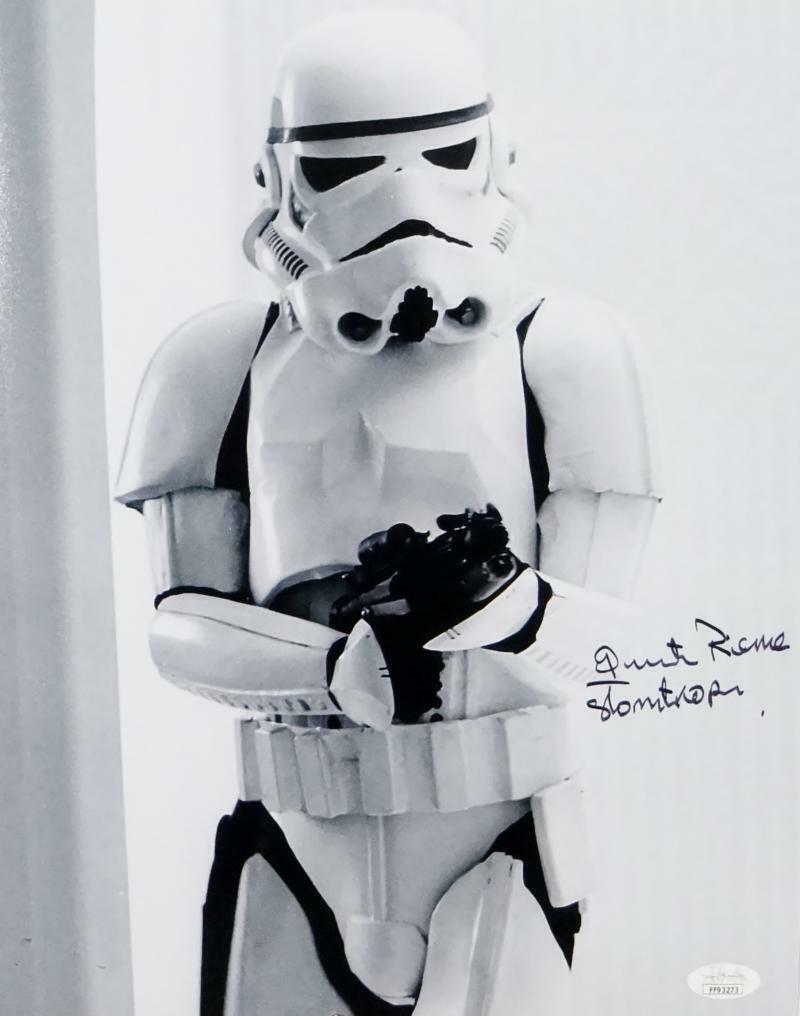 Quentin Pierre Autographed 11x14 Photo From Movie w/ Stormtrooper- JSA Auth *Blk
