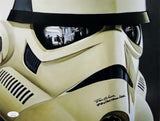 Joe Gibson Autographed 11x14 Mask Close Up Photo w/ Stormtrooper-JSA Auth *Black