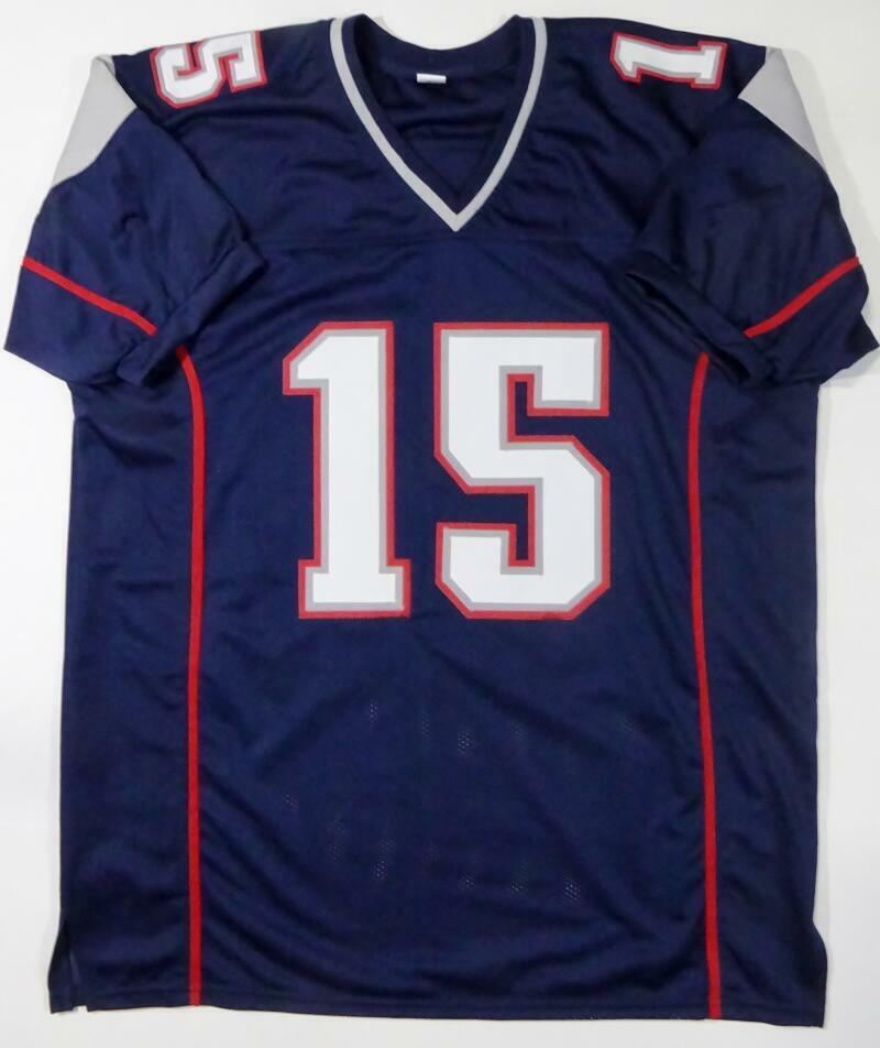 N'Keal Harry Autographed Blue Pro Style Jersey- Beckett W Auth *1