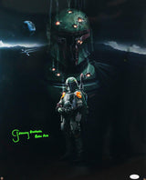 Jeremy Bulloch Signed Boba Fett 16x20 Black Double Image Photo - JSA Auth *Green