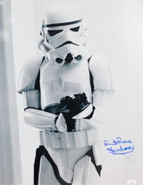 Quentin Pierre Signed Movie Still 16x20 Photo w/ Stormtrooper - JSA Auth *Blue