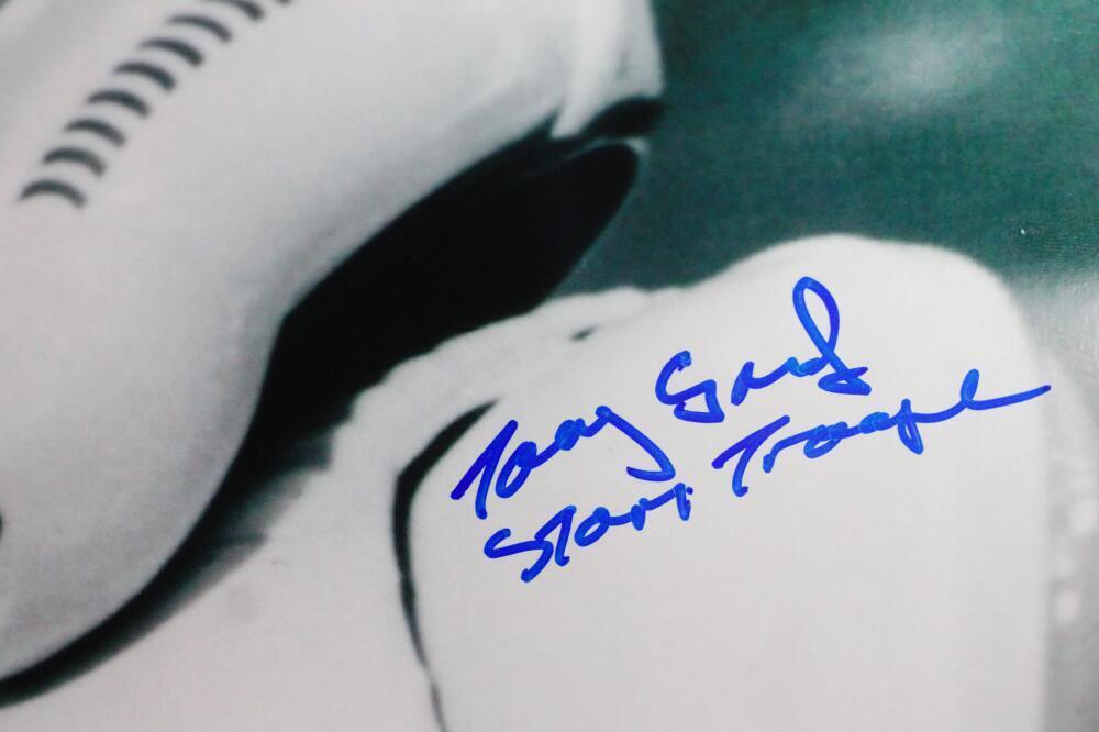 Tony Smart Autographed Firing Gun 16x20 Photo w/ Stormtrooper - JSA Auth *Blue