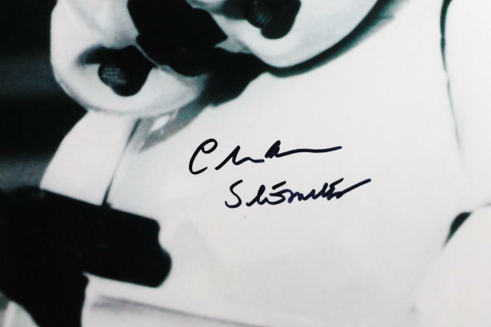 Chris Bunn Autographed Firing Gun 16x20 Photo w/ Stormtrooper - JSA Auth *Back
