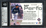 Alex Rodriguez Autographed 2001 Fleer Premium Solid Performers Card #SP2 Texas Rangers Beckett BAS #12410378