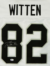 Jason Witten Autographed White Pro Style Jersey - Beckett W Auth *8