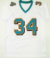Ricky Williams Autographed White Pro Style Jersey w/ Insc - JSA W Auth *4 *Black