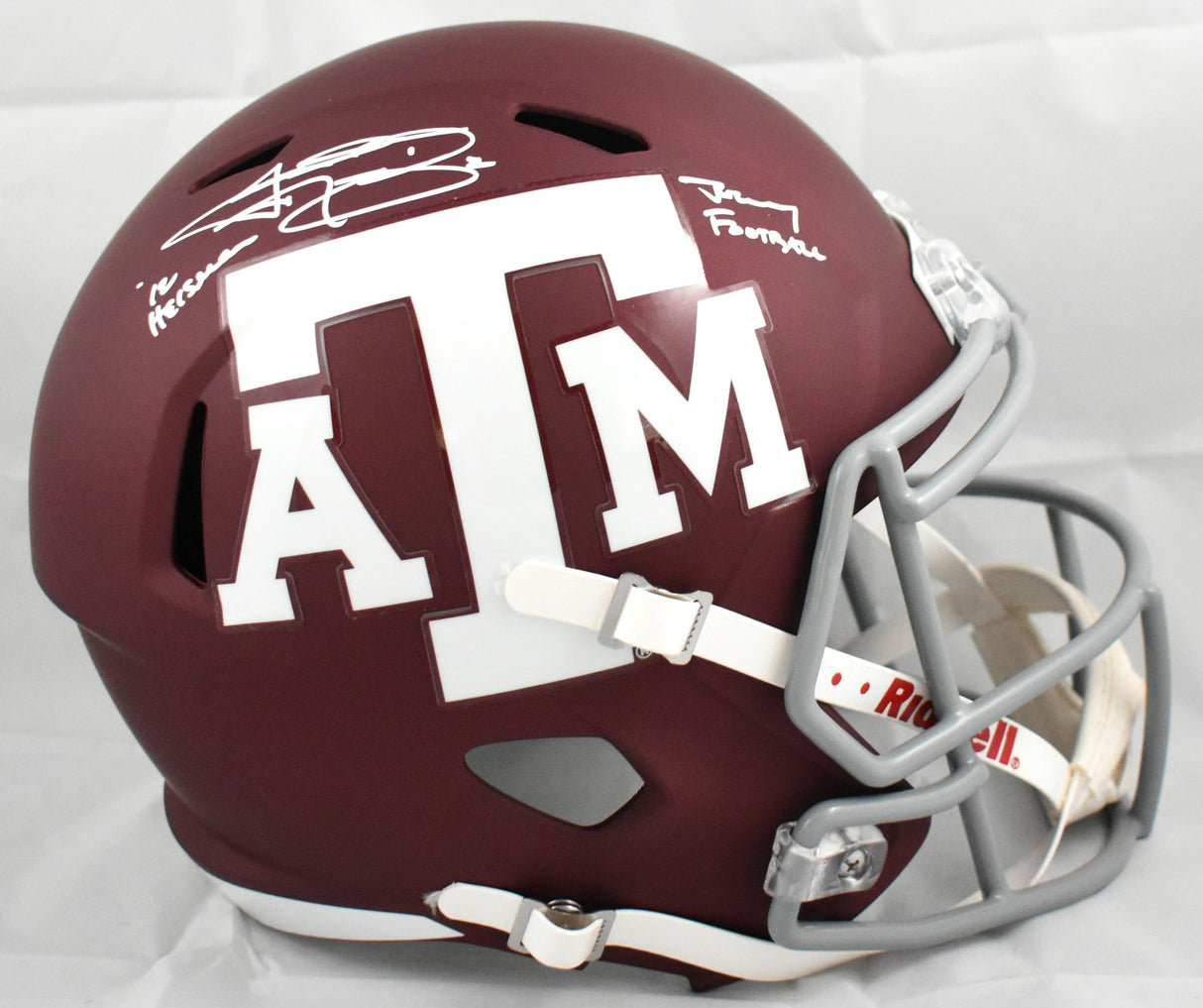 Johnny Manziel Autographed Texas A&M Aggies F/S Speed Helmet - JSA W