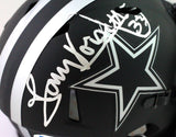 Tony Dorsett Signed Dallas Cowboys Eclipse Mini Helmet - Beckett Witness *Silver