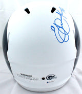 Eric Dickerson Signed LA Rams F/S AMP Speed Helmet w/HOF - Beckett W Auth *Blue