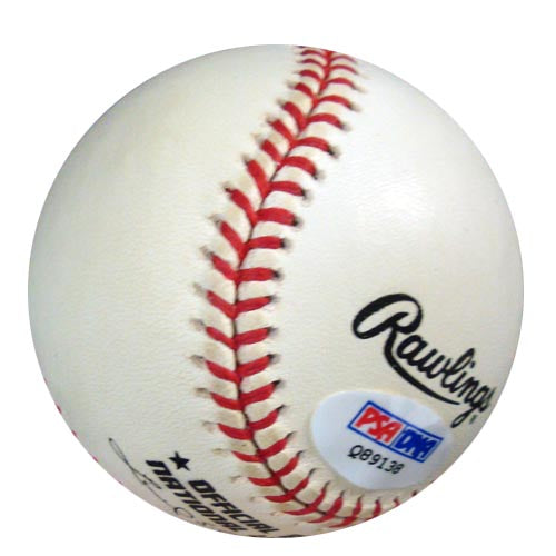 Sal Yvars Autographed Official NL Baseball New York Giants, St. Louis Cardinals PSA/DNA #Q89138