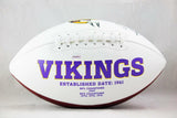 Daunte Culpepper Autographed Minnesota Vikings Logo Football - JSA W Auth *Black