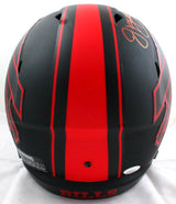 Kelly/Reed/Thomas Autographed Buffalo Bills F/S Eclipse Helmet - JSA W Auth *Red