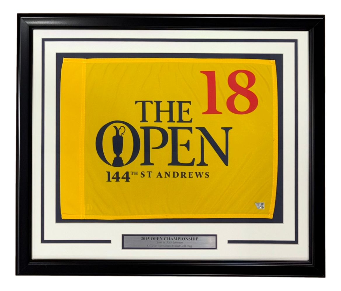 144th Open Championship At St. Andrews Framed PGA Event Issued Flag Fanatics