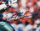 Deion Sanders Signed Dallas Cowboys 16x20 Vs Raiders HM Photo - Beckett W *Black