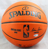Allen Iverson Signed Official NBA Spalding Basketball - Beckett W Auth *Silver