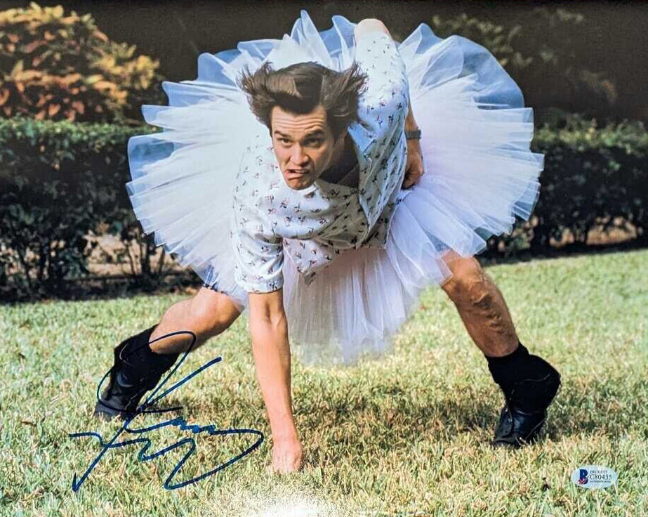 Jim Carrey Ace Ventura Pet Detective Authentic Signed 11x14 Photo BAS #C80435