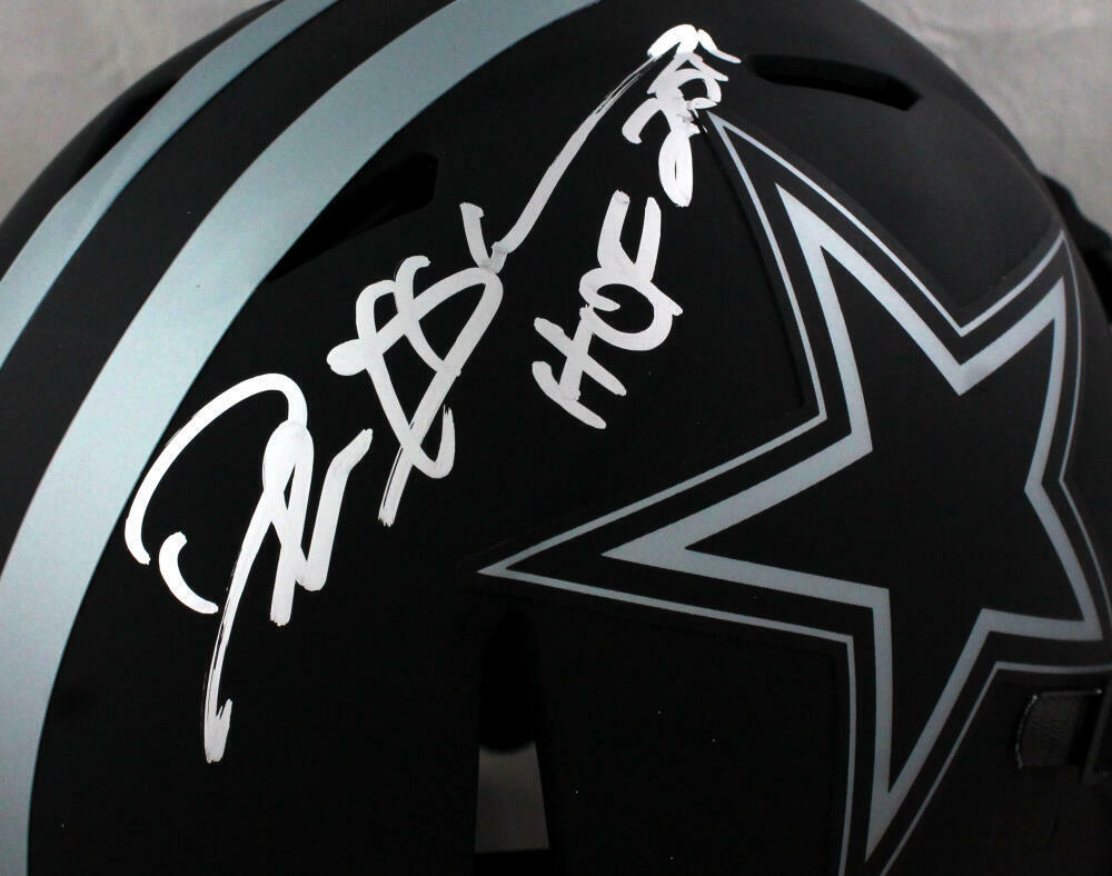 Deion Sanders Signed Cowboys F/S Eclipse Authentic Helmet w/HOF - Beckett W Auth
