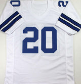 Mel Renfro Autographed White Pro Style Jersey w/HOF - Beckett W Auth *2