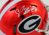 Champ Bailey Signed Georgia Bulldogs Chrome Speed Mini Helmet - Beckett W Auth