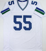 Brian Bosworth Autographed White Pro Style Jersey - Beckett W Auth *LM5