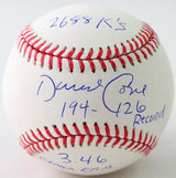 David Cone Autographed Rawlings OML Baseball w/ 3 Stats - JSA W Auth *Blue