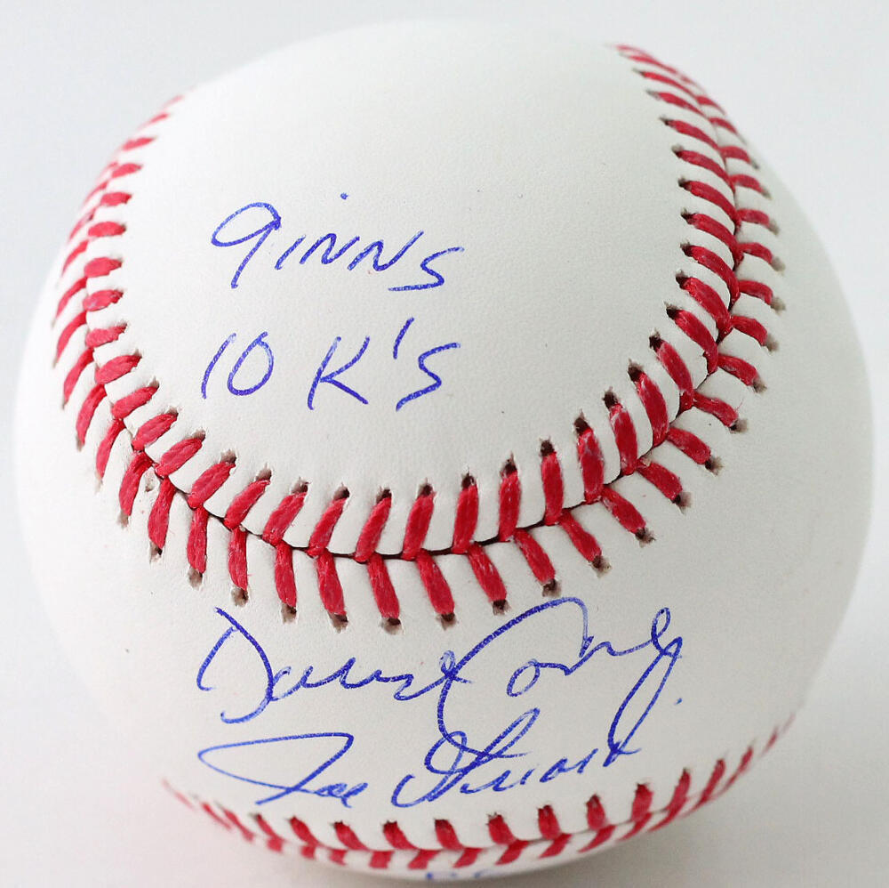 David Cone / Joe Girardi Autographed Rawlings OML Baseball w/ Insc - JSA W Auth