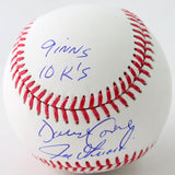 David Cone / Joe Girardi Autographed Rawlings OML Baseball w/ Insc - JSA W Auth
