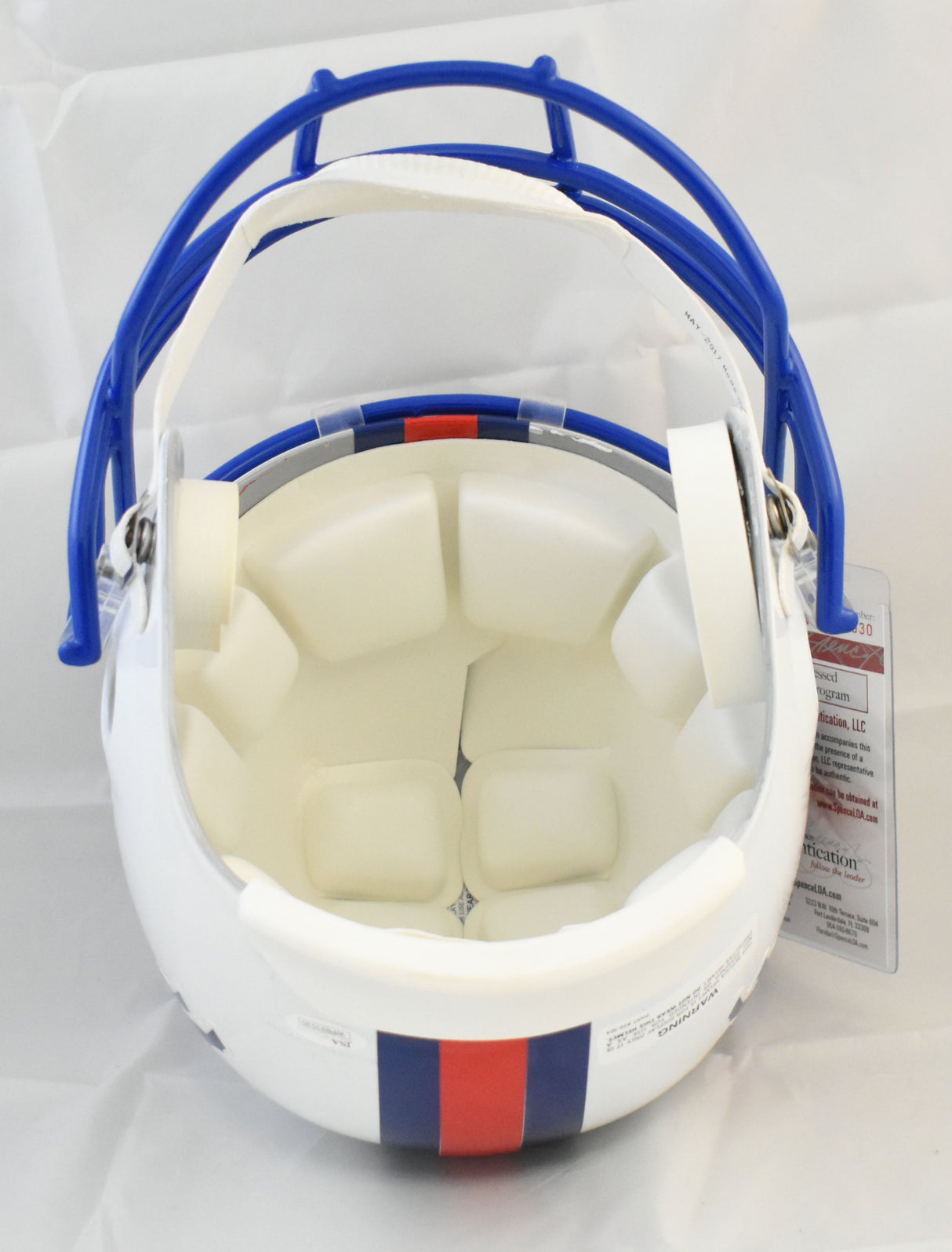 O.J. Simpson Autographed Buffalo Bills F/S Helmet w/HOF - JSA W