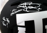 Johnny Manziel Signed Texas A&M Eclipse Authentic Helmet w/ 3 Insc - JSA W Auth