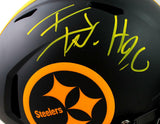 TJ Watt Signed Pitt. Steelers F/S Eclipse Speed Authentic Helmet- Beckett W Auth