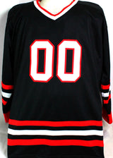 Chevy Chase Autographed Black Hockey Style Jersey - Beckett W Auth