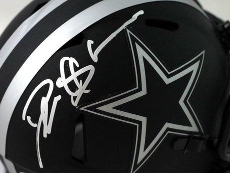 Deion Sanders Signed Cowboys Eclipse Speed Mini Helmet - Beckett W Auth *Silver
