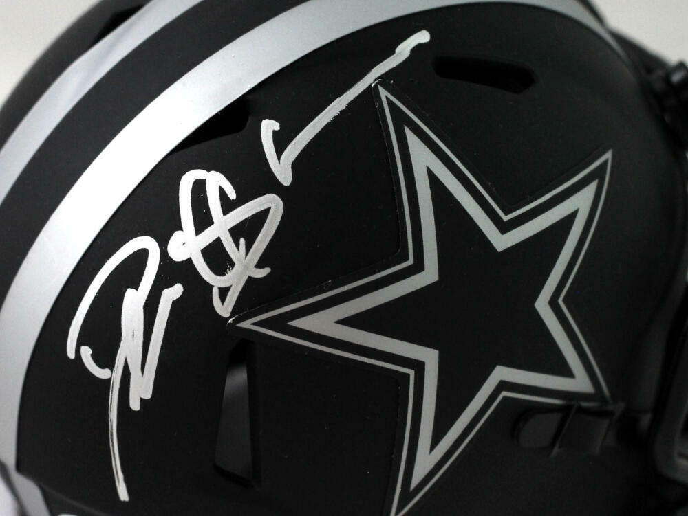 Deion Sanders Signed Cowboys Eclipse Speed Mini Helmet - Beckett W Auth *Silver