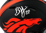 Brian Dawkins Autographed Denver Broncos Eclipse Speed Mini Helmet - JSA W Auth