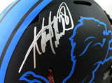 Adrian Peterson Signed Lions F/S Eclipse Speed Authentic Helmet- Beckett W *Sil