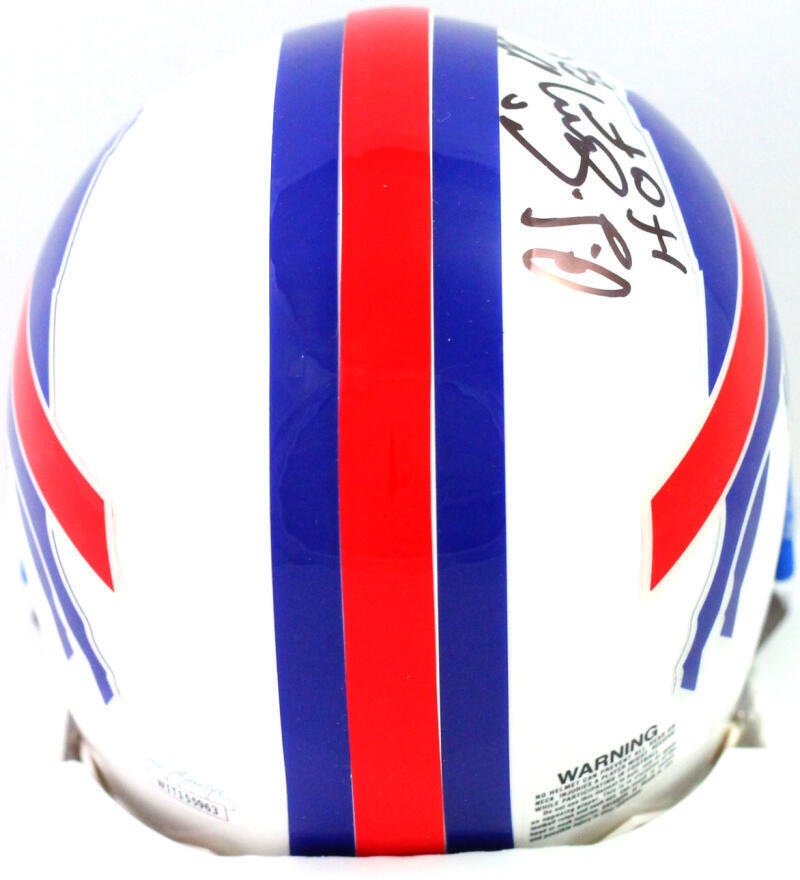 OJ Simpson Signed Buffalo Bills 76-83 TB Mini Helmet w/ HOF- JSA W Auth *Black